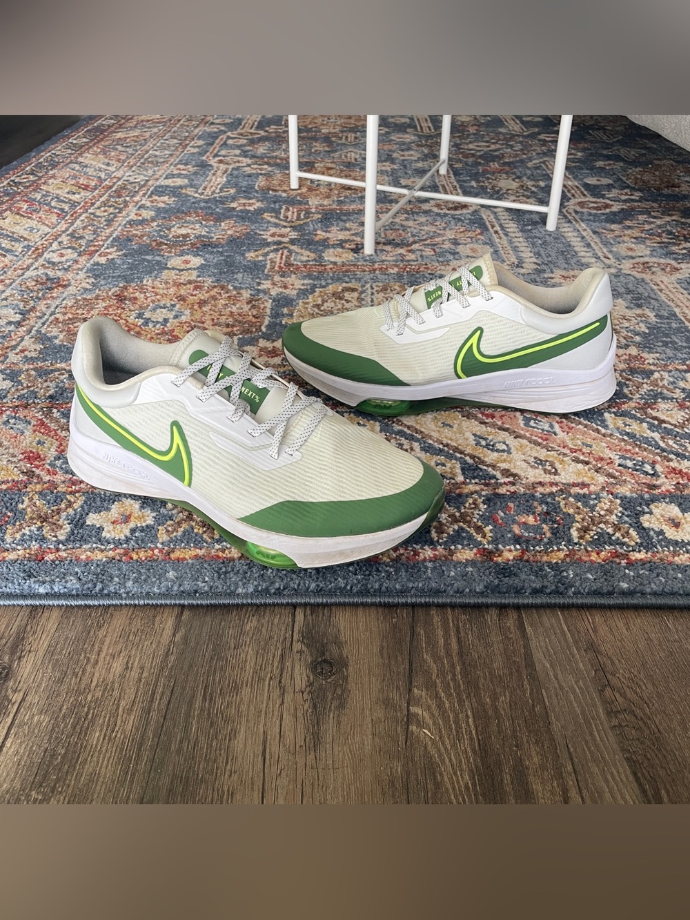 Nike Air Zoom Infinity Tour NEXT% Golf MENS SIZE 12 WIDE White Green DM8446-173